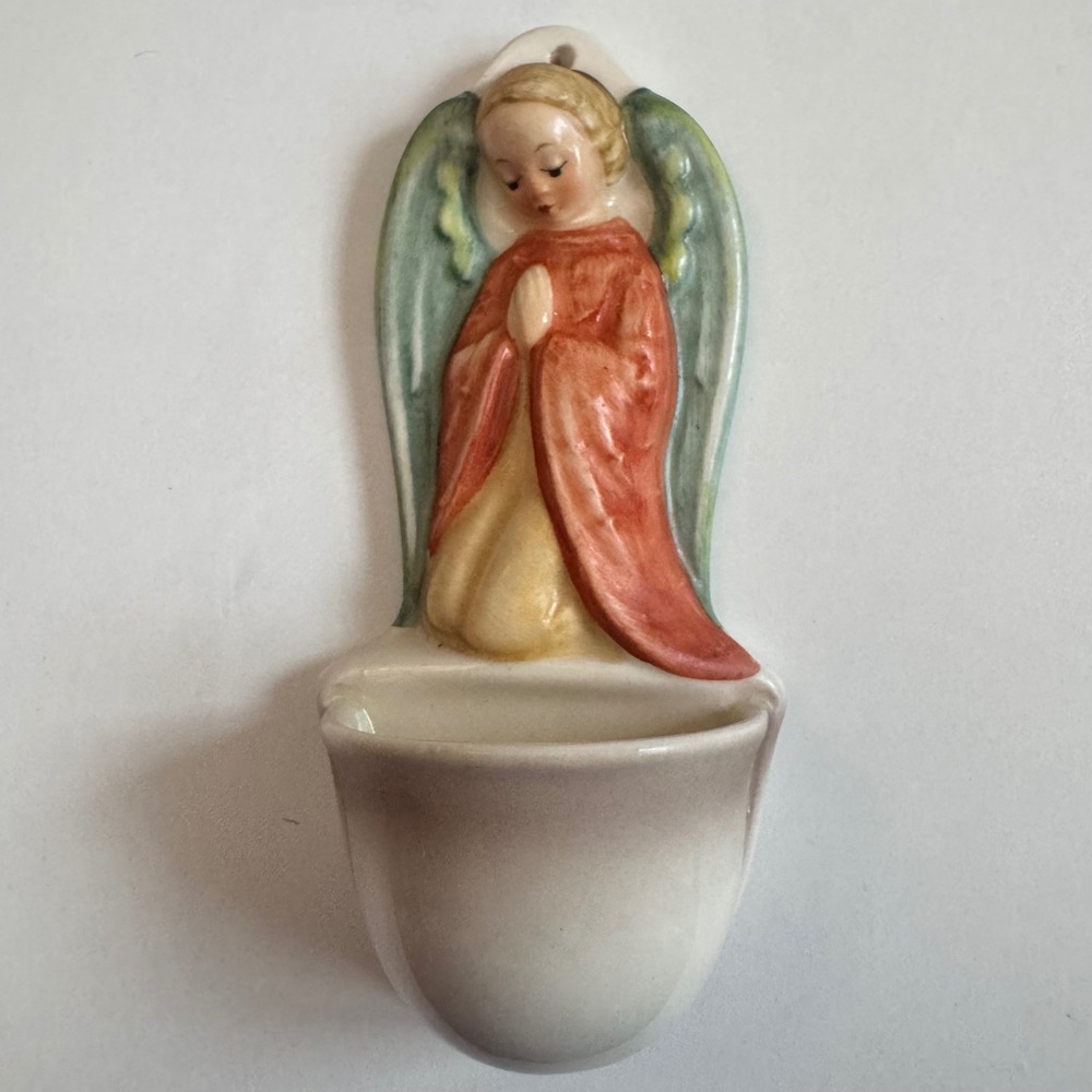 Vintage Goebel Hummel Kneeling Angel Holy Water Font 248/0 West Germany 1959